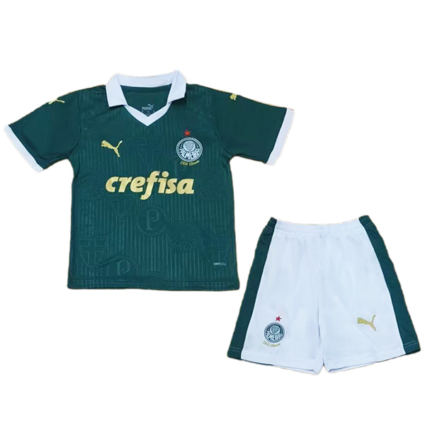 Palmeiras home kids jersey soccer kit children first football mini shirt youth uniforms 2024