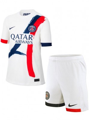 Paris saint germain away kids kit infant soccer jersey children second football mini shirt youth uniforms 2024-2025