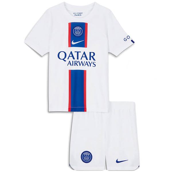 Paris saint germain third kids kit soccer children jersey football 3rd shirt youth uniforms 2022-2023