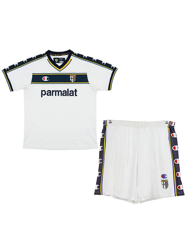 Parma maglia retrò per bambini kit da calcio per neonati seconda maglia da calcio vintage divise giovanili 2002-2003