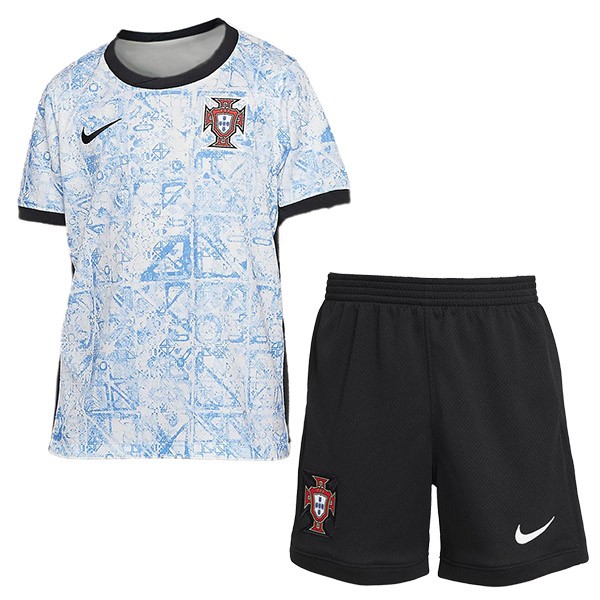 Portugal away kids jersey soccer kit children second football mini shirt youth uniforms 2024-2025