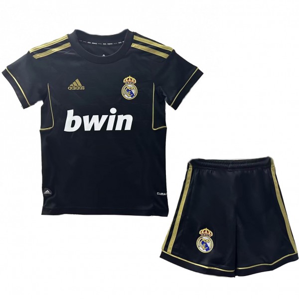Real madrid away kids retro jersey soccer kit children vintage second football shirt mini youth uniforms 2011-2012