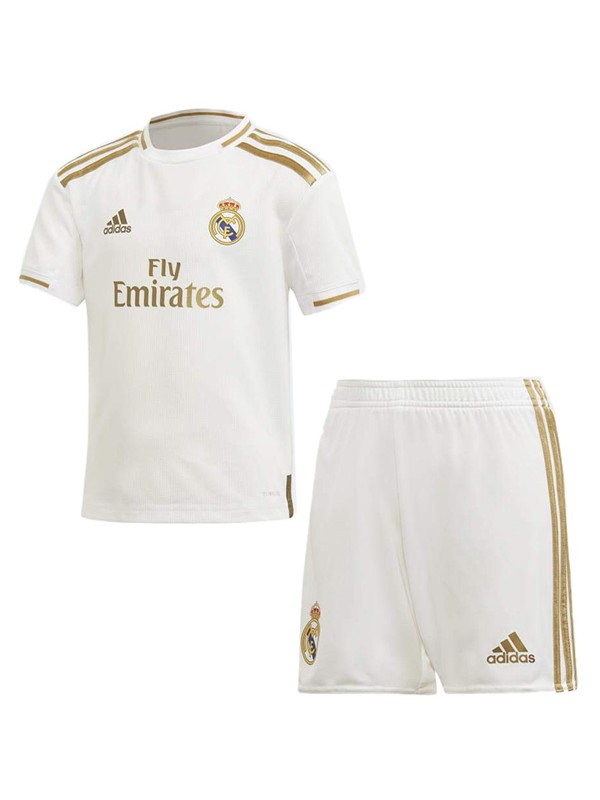 Real madrid maglia retrò per bambini kit vintage da calcio maglietta da calcio per bambini prima divisa da calcio giovanile 2019-2020
