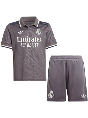 Real madrid third kids kit infant soccer jersey children 3rd football mini shirt youth uniforms 2024-2025