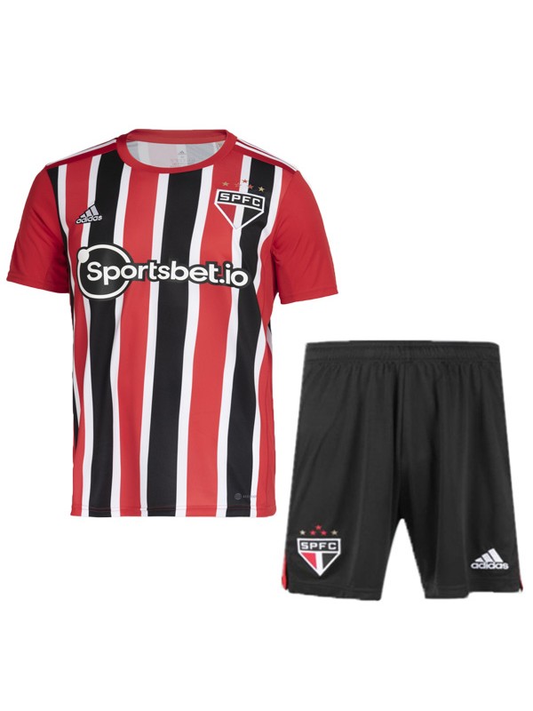 Sao Paulo away kids kit soccer jersey children second football mini shirt youth uniforms 2022-2023