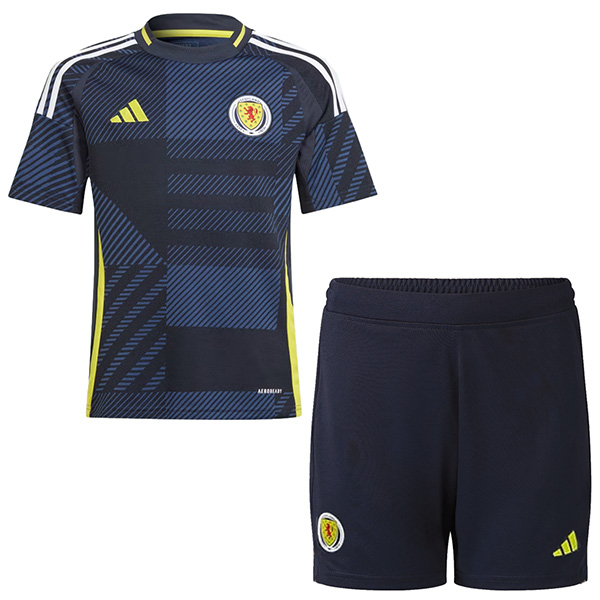 Scotland home kids jersey soccer kit children first football mini shirt youth uniforms Euro 2024 cup