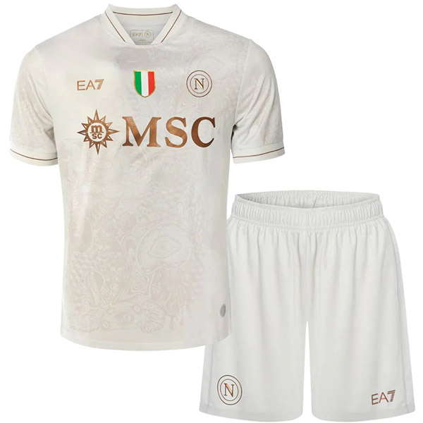 SSC napoli maglia trasferta bambini seconda divisa mini giovanili 2025-2026