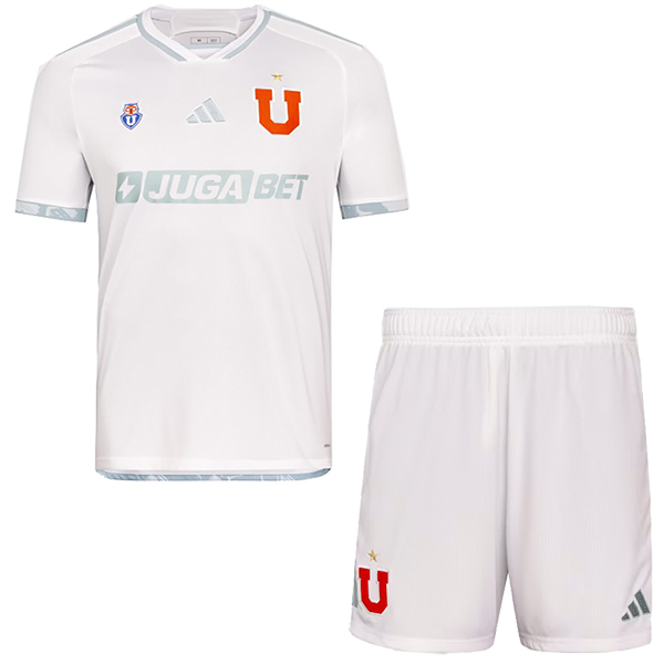 Universidad de Chile away kids jersey soccer kit children second football shirt mini youth uniforms 2024-2025