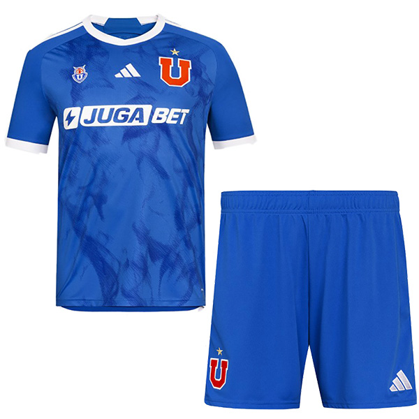 Universidad de Chile home kids jersey soccer kit children first football shirt mini youth uniforms 2024-2025