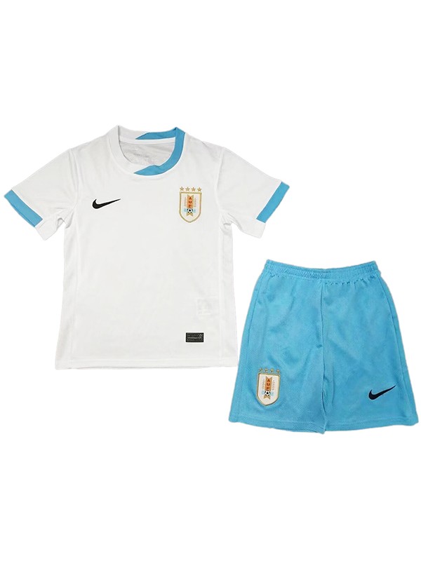 Uruguay away kids jersey soccer kit children second football shirt mini youth uniforms 2024 Euro cup