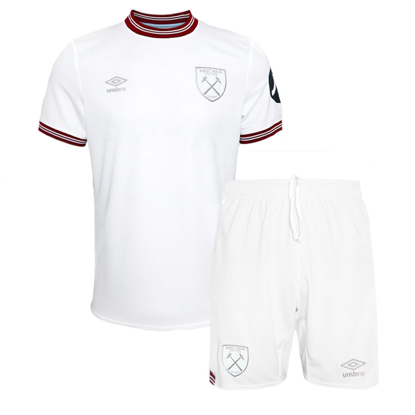 West ham away jersey soccer kit children second football mini shirt youth uniforms 2023-2024