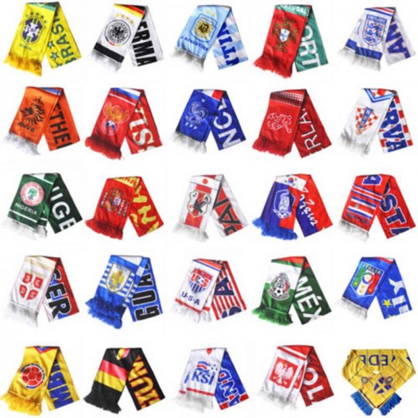 2018 World Cup Gift 2018 Football Soccer Fan Scarf National 32 Teams Cheerleaders Scarves