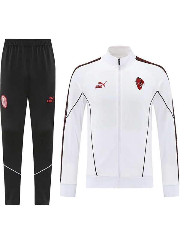 AC milan giacca tuta bianca kit allenamento uomo 2025-2026