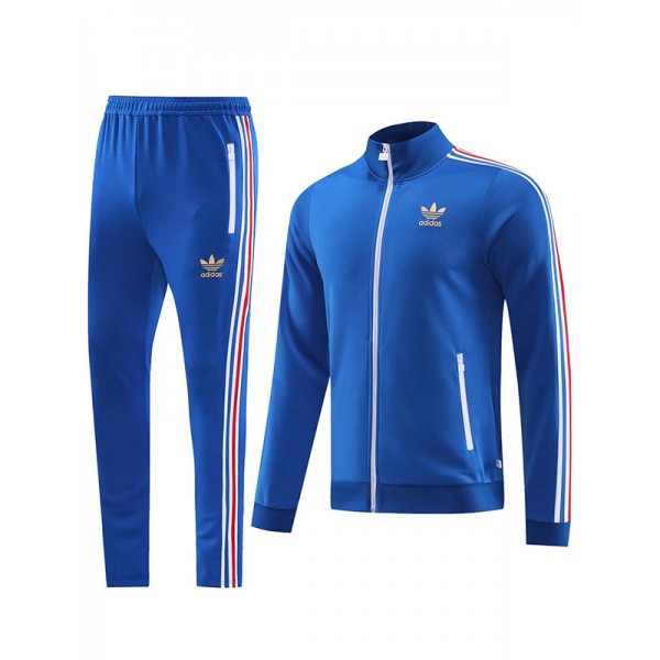Adas jacket football sportswear blue tracksuit full zipper uniform men's training kit outdoor soccer coat 2023-2024