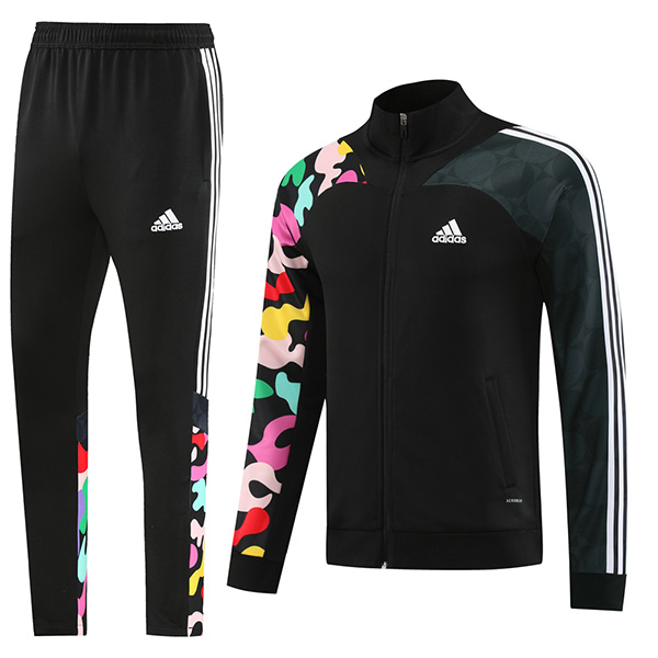 Adds jacket football sportswear tracksuit full zipper uniform men's training kit outdoor soccer black coat 2023-2024