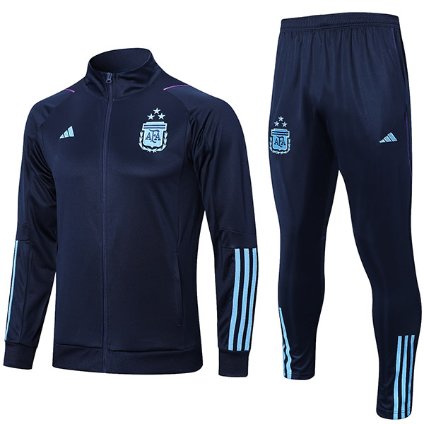 Argentina jacket cyan football sportswear tracksuit uniform men's training jersey kit soccer coat 2022-2023