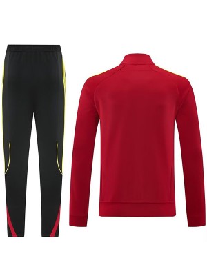 Arsenal giacca da calcio abbigliamento sportivo tuta da ginnastica cerniera intera da uomo rosso e nero kit da allenamento giacca da calcio per esterni 2025-2026