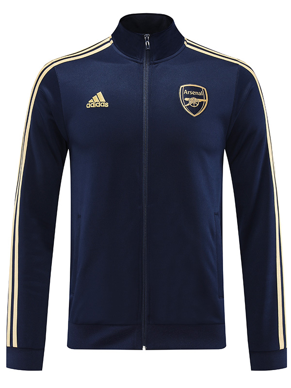 Arsenal jacket football sportswear tracksuit zipper navy uniform men's training kit outdoor soccer coat 2023-2024