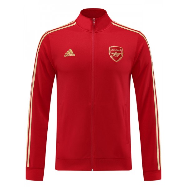 Arsenal jacket football sportswear tracksuit zipper red uniform men's training kit outdoor soccer coat 2023-2024