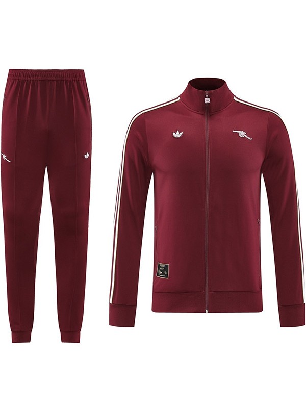 Arsenal giacca tuta bordeaux completo allenamento bordeaux uomo 2025-2026