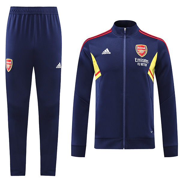Arsenal jacket navy football sportswear tracksuit full zipper men's training kit outdoor soccer coat 2022-2023
