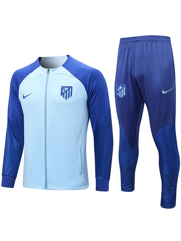 Atletico de Madrid jacket football sportswear tracksuit gold full zipper uniform men's training kit outdoor soccer coat 2022-2023