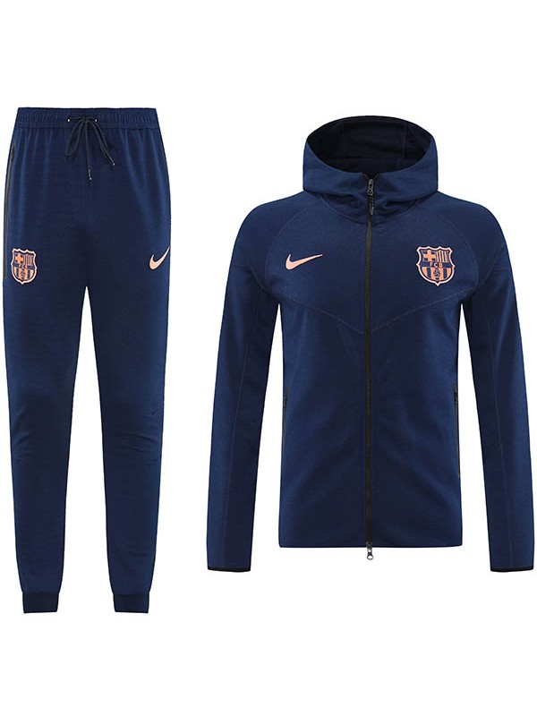 Barcelona giacca con cappuccio indaco tuta allenamento uomo kit 2025-2026