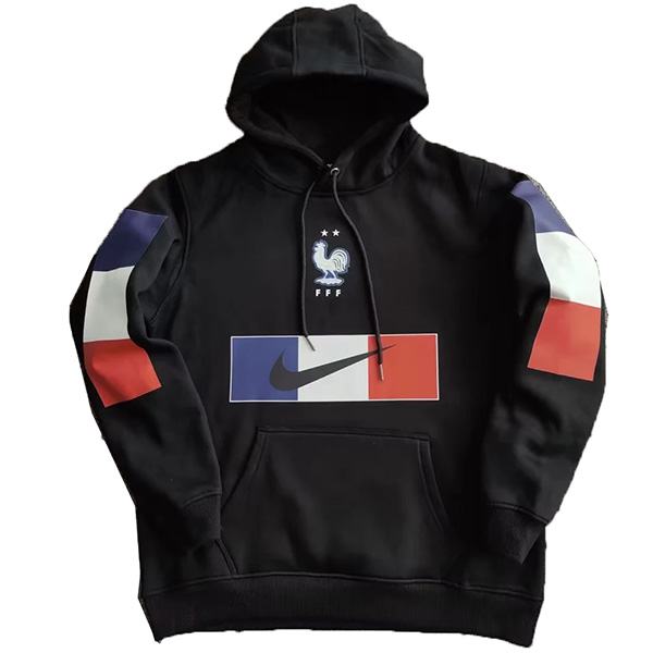 France hoodie jacket black football sportswear tracksuit full zipper men's training jersey kit soccer coat 2022