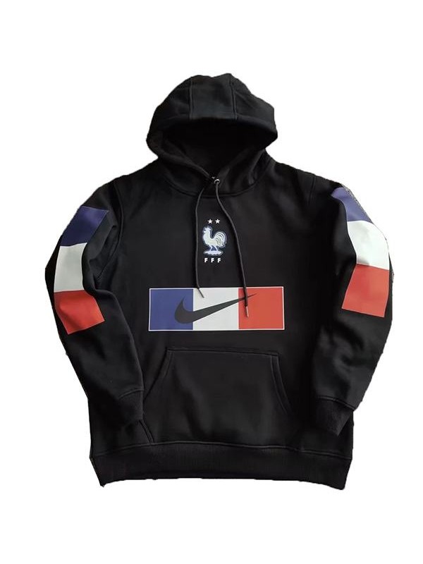 France hoodie jacket black football sportswear tracksuit full zipper men's training jersey kit soccer coat 2022