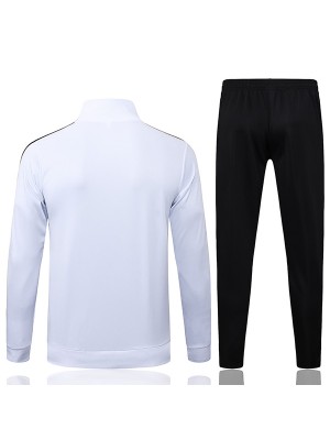 Germany giacca da calcio per il 125° anniversario tuta sportiva con cerniera intera kit da allenamento da uomo uniforme da esterno nera e bianca giacca da calcio 2025-2026