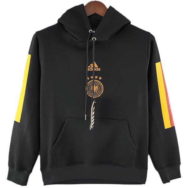 Germany hoodie jacket football sportswear tracksuit full zipper men's training jersey kit black soccer coat 2022