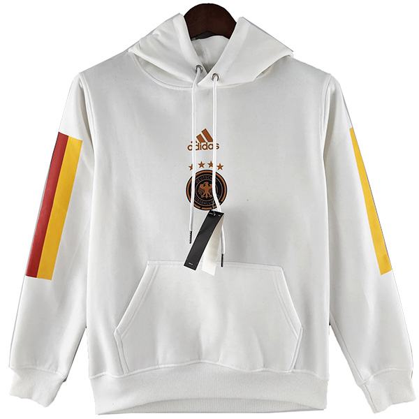 Germany hoodie jacket football sportswear tracksuit full zipper men's training jersey kit white soccer coat 2022