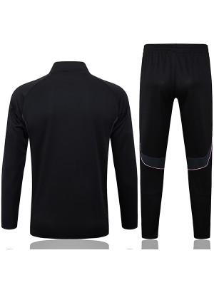 Juventus giacca da calcio abbigliamento sportivo tuta da ginnastica con cerniera intera uniforme da uomo kit da allenamento nero giacca da calcio per esterni 2025-2026