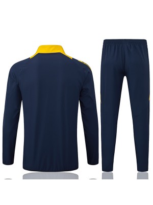 Juventus giacca calcio abbigliamento sportivo tuta zip blu navy uniforme uomo allenamento kit outdoor calcio cappotto 2024-2025