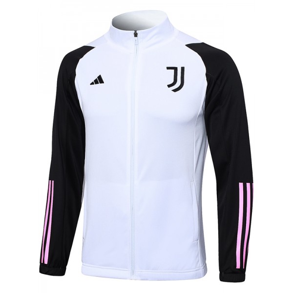 Juventus jacket football sportswear tracksuit zipper uniform white men's training kit outdoor soccer coat 2023-2024