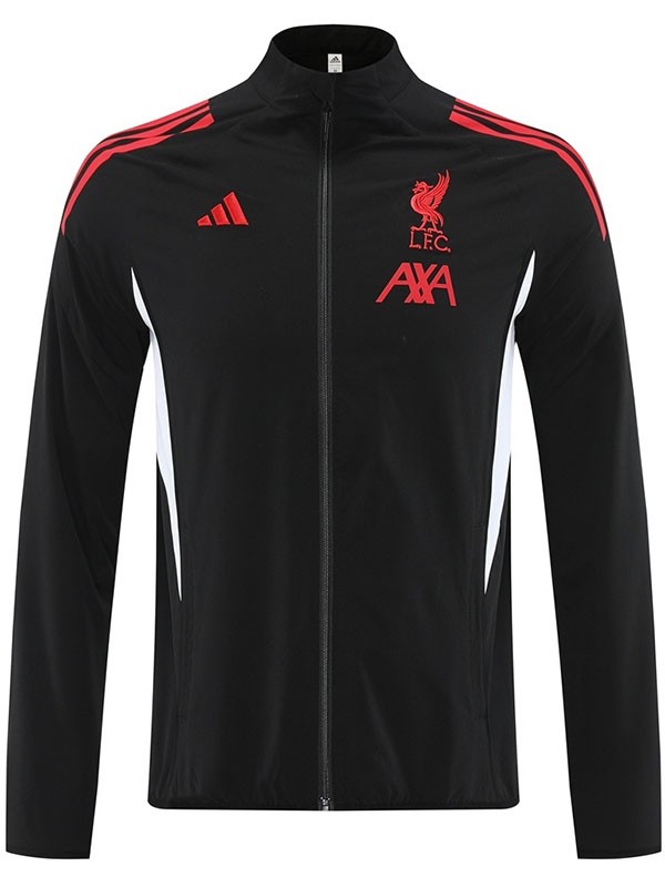 Liverpool giacca antivento tuta nera allenamento uomo 2025-2026