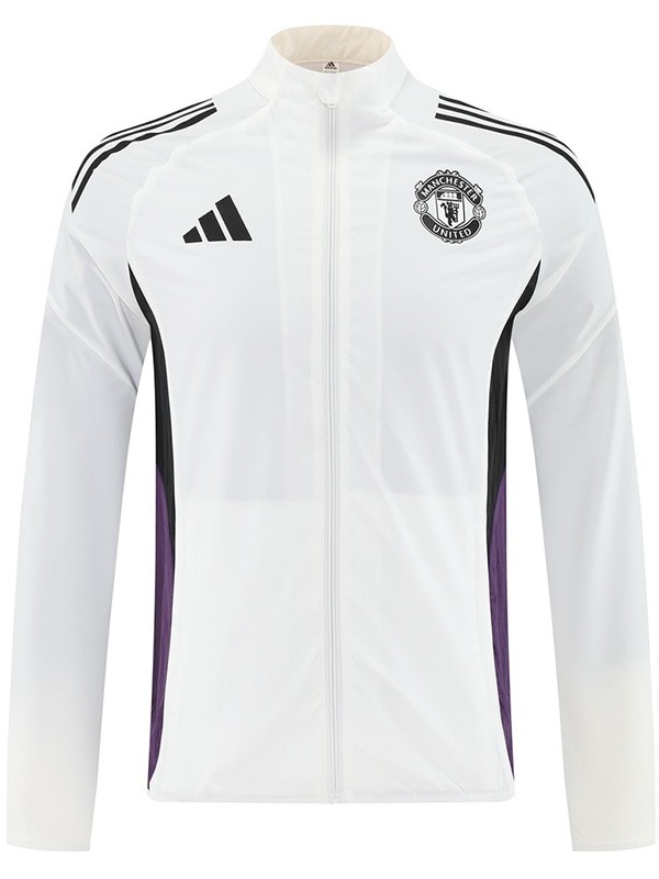 Manchester united giacca antivento tuta bianca allenamento uomo 2025-2026