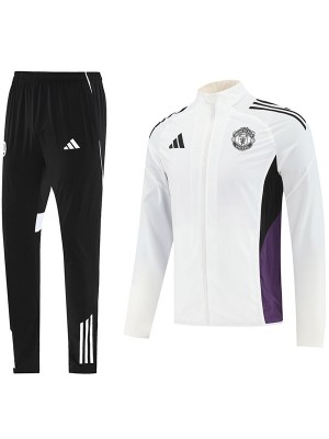 Manchester united giacca antivento tuta bianca allenamento uomo 2025-2026