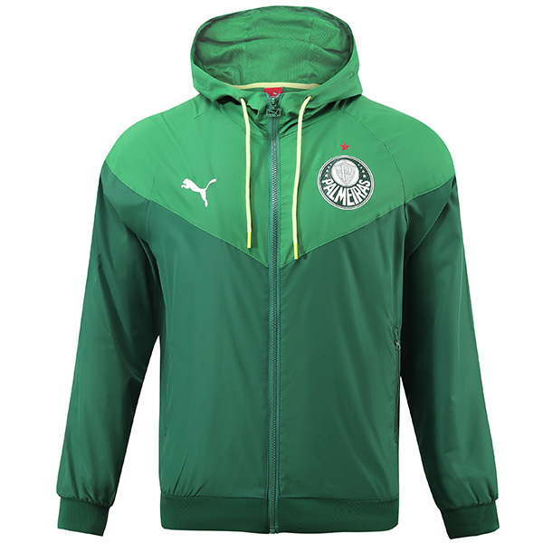 Palmeiras windbreaker hoodie jacket football sportswear tracksuit zipper men's green training kit outdoor soccer coat 2023-2024