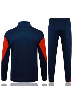 Paris saint-germain giacca da calcio abbigliamento sportivo, tuta blu scuro rossa cerniera intera uniforme da allenamento da uomo albicocca giacca da calcio per esterni 2025-2026