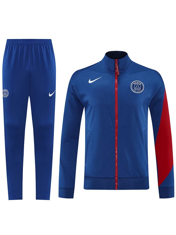 Paris saint-germain giacca da calcio abbigliamento sportivo tuta da ginnastica cerniera intera uniforme da uomo blu navy rosso kit da allenamento giacca da calcio per esterni 2025-2026