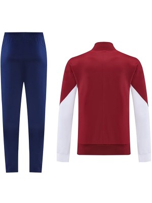 Paris Saint-Germain giacca da calcio tuta sportiva da allenamento cerniera intera uniforme da uomo rosso blu navy kit da allenamento giacca da calcio per esterni 2025-2026