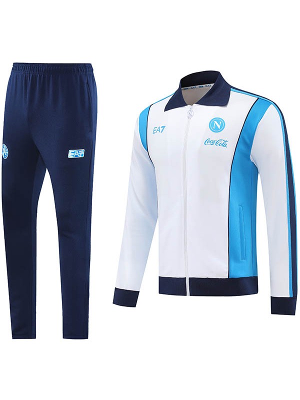 SSC napoli giacca tuta bianca kit allenamento uomo 2025-2026