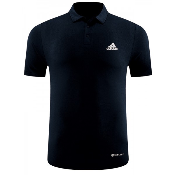 Ads polo jersey training uniform men's soccer sportswear navy football tops sports shirt 2023-2024