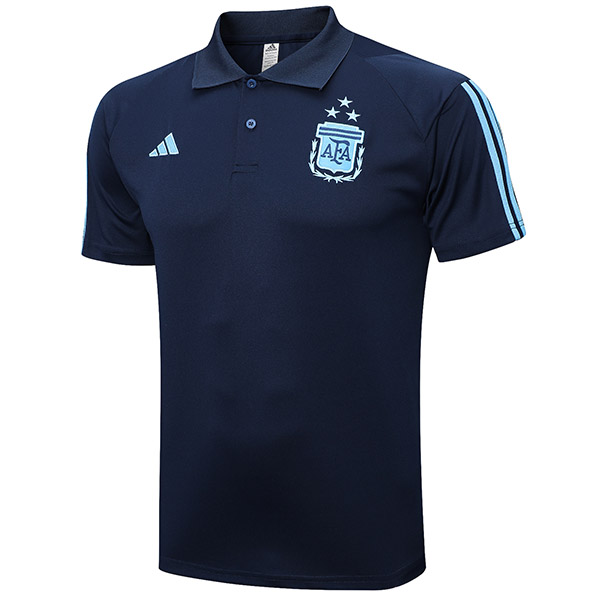 Argentina polo jersey training soccer uniform men's sportswear football cyan kit tops sport shirt 2022-2023