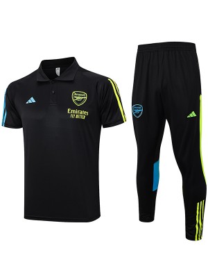 Arsenal polo jersey training soccer uniform men's sportswear football kit tops sport black shirt 2023-2024