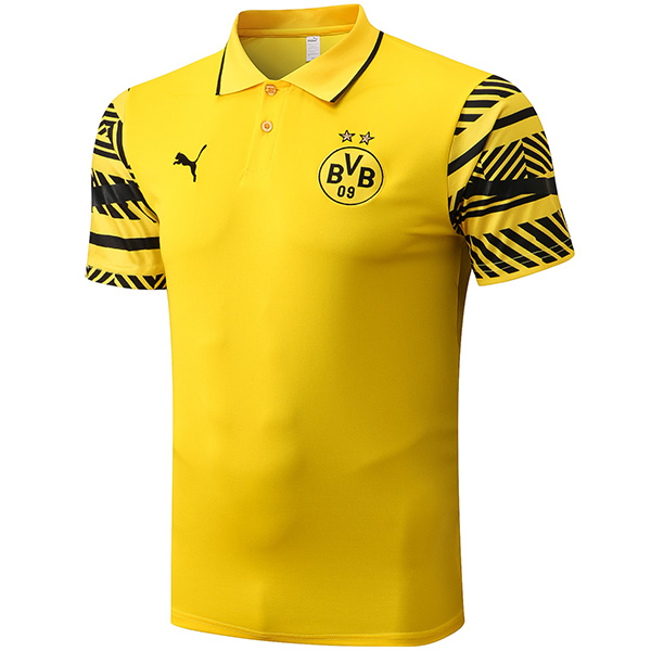 Borussia Dortmund polo jersey training soccer uniform men's yellow sportswear football kit tops sport shirt 2022-2023
