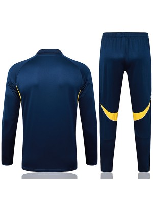 Boca Juniors tuta allenamento calcio uomo blu scuro con cerniera sul collo 2025-2026