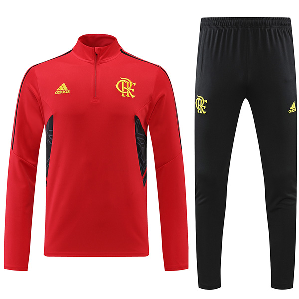 Flamengo tracksuit red soccer pants suit sports set necked uniform men's clothes football training kit 2022-2023