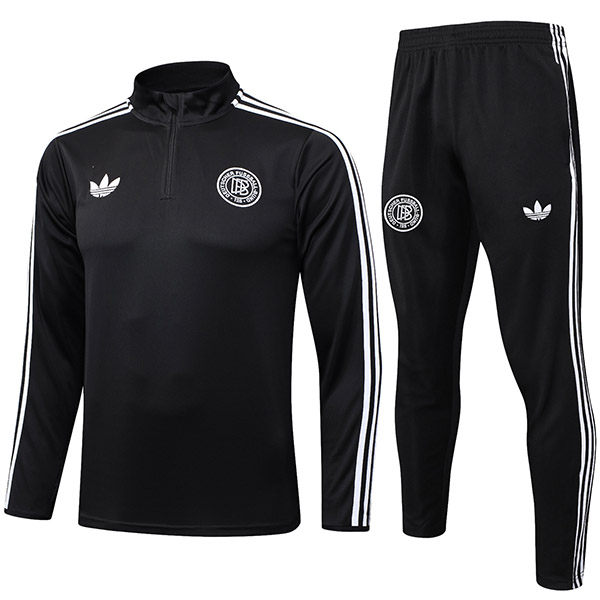 Germany 125th tracksuit soccer suit sports set zipper-necked uniform men's clothes football training black kit 2025-2026